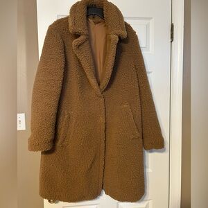 Women’s tan furry jacket
